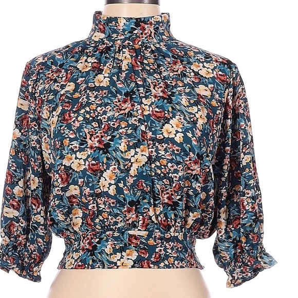 STEM AND WINE TOP, fall colors, size xl - Picture 1 of 9